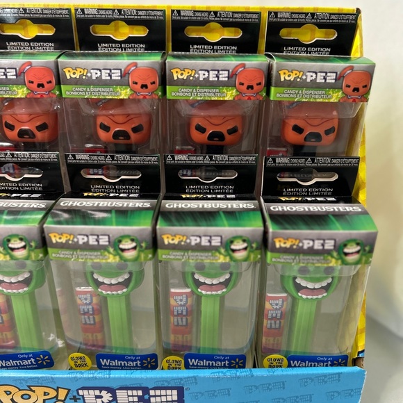 Funko Pop Pez Walmart 2019 Exclusive Stay Puft & Glow in the Dark Slimer… - Picture 5 of 13
